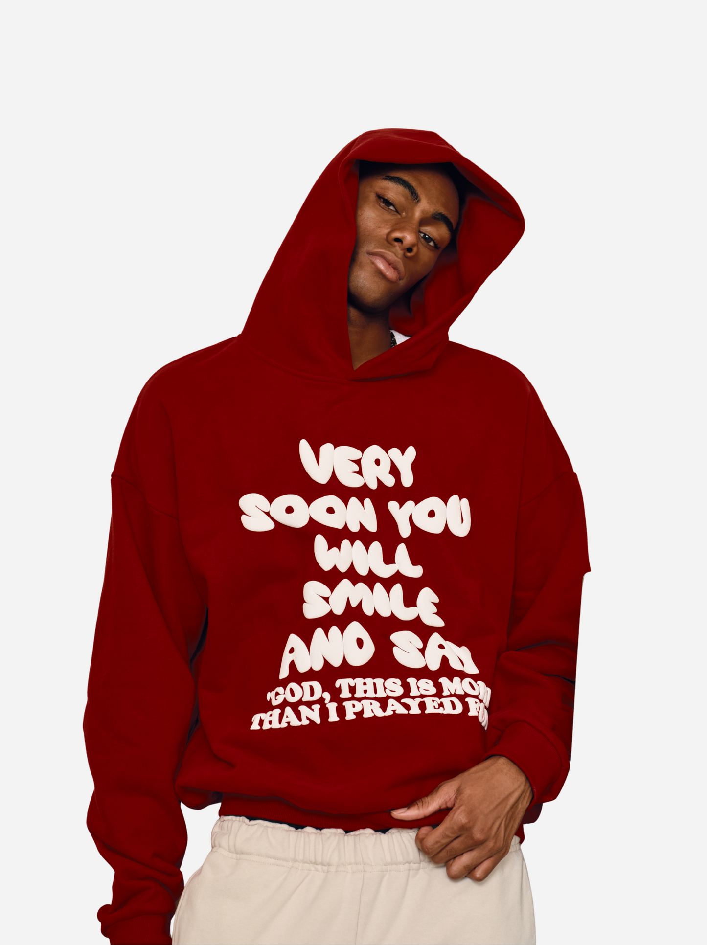 Smile Hoodie – Red
