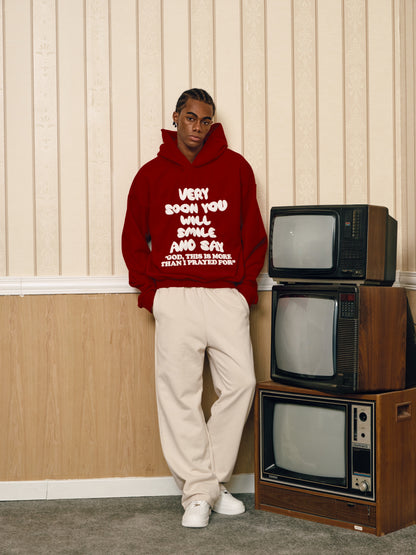 Smile Hoodie – Red