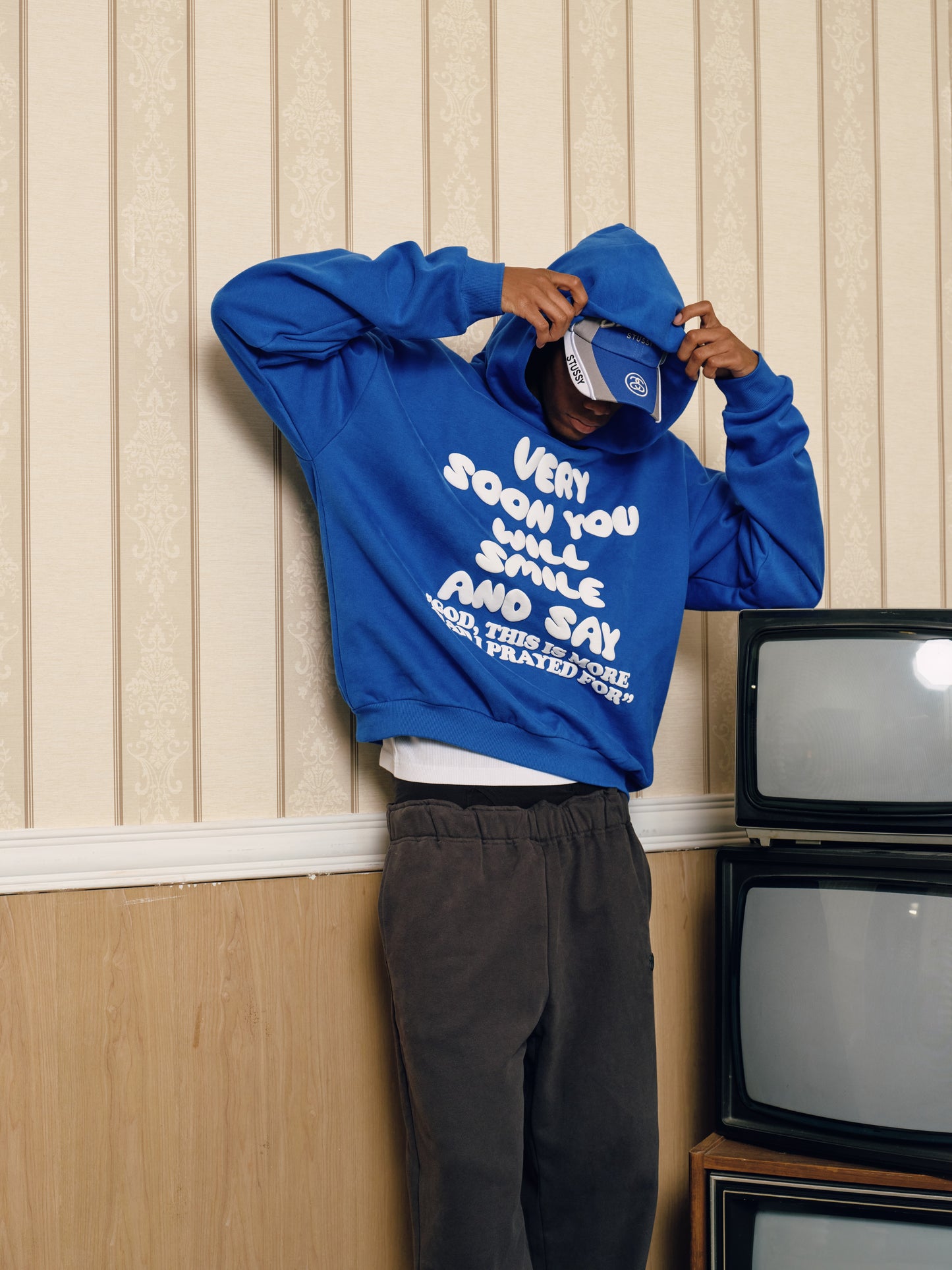 Smile Hoodie – Blue