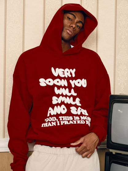 Smile Hoodie – Red